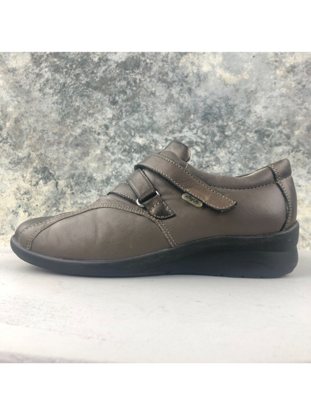 Fidelio Women's Size UK 4 (6.5-7) Hallux Brown Bronze Closed Toe Wedge Shoes - Picture 6 of 15